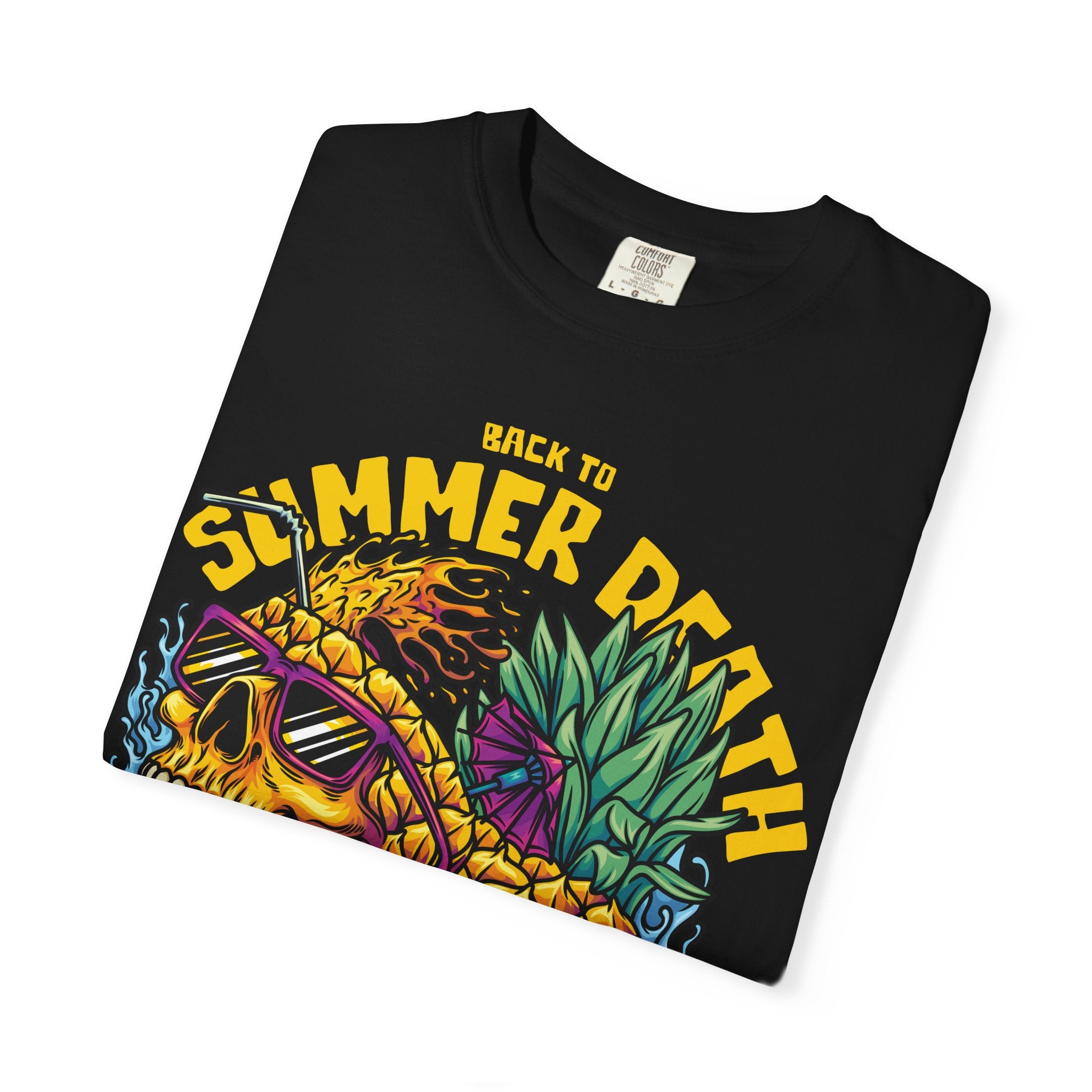 Pineapple Skull Tee - Tropical Skull Tee - Edgy Summer Gift - Sinful Threads