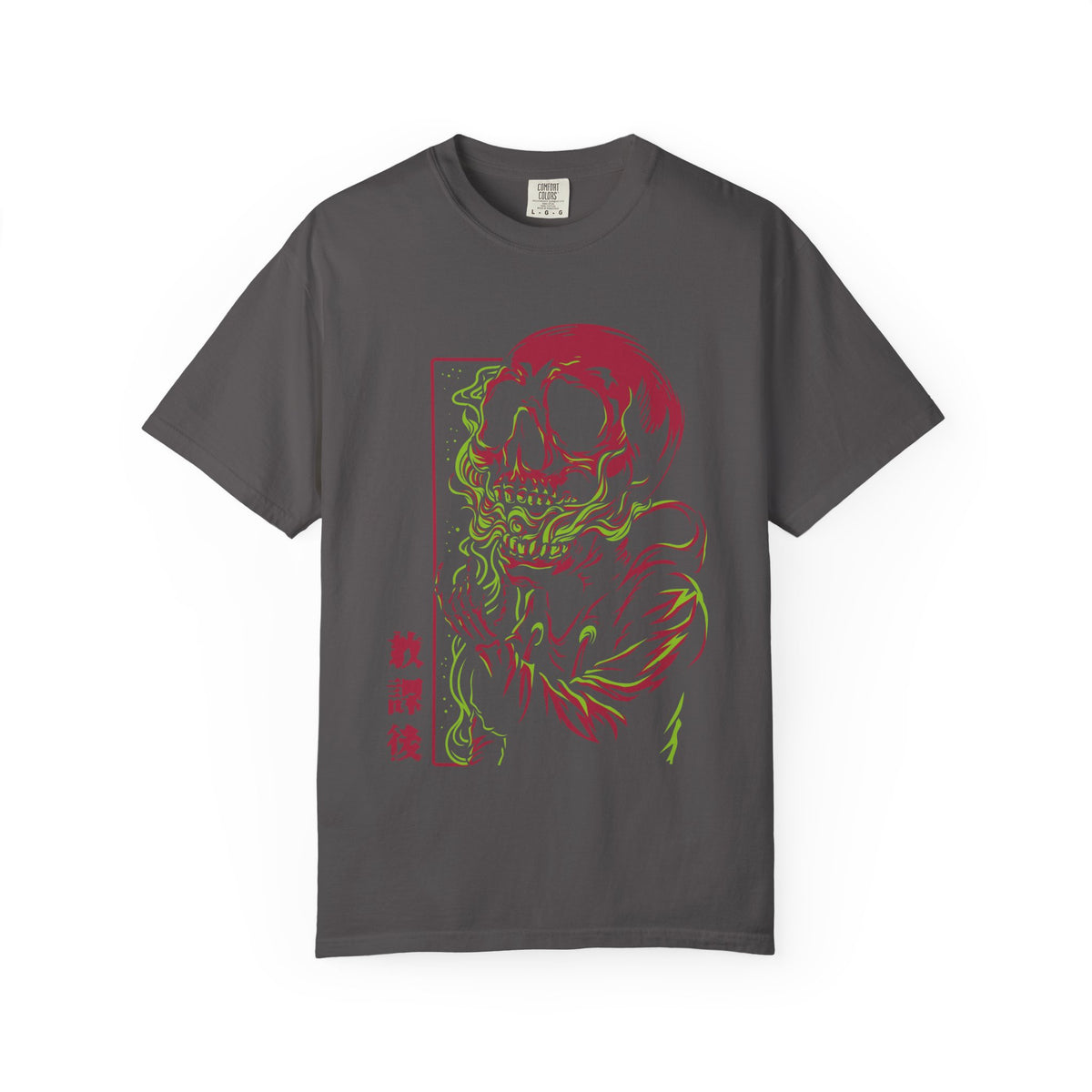 Skull Graphic Tee - Japanese Art Edgy Statement Shirt