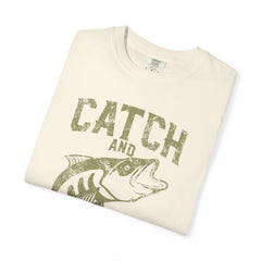 Catch And Release Fishing Graphic Artwork Design T-Shirt
