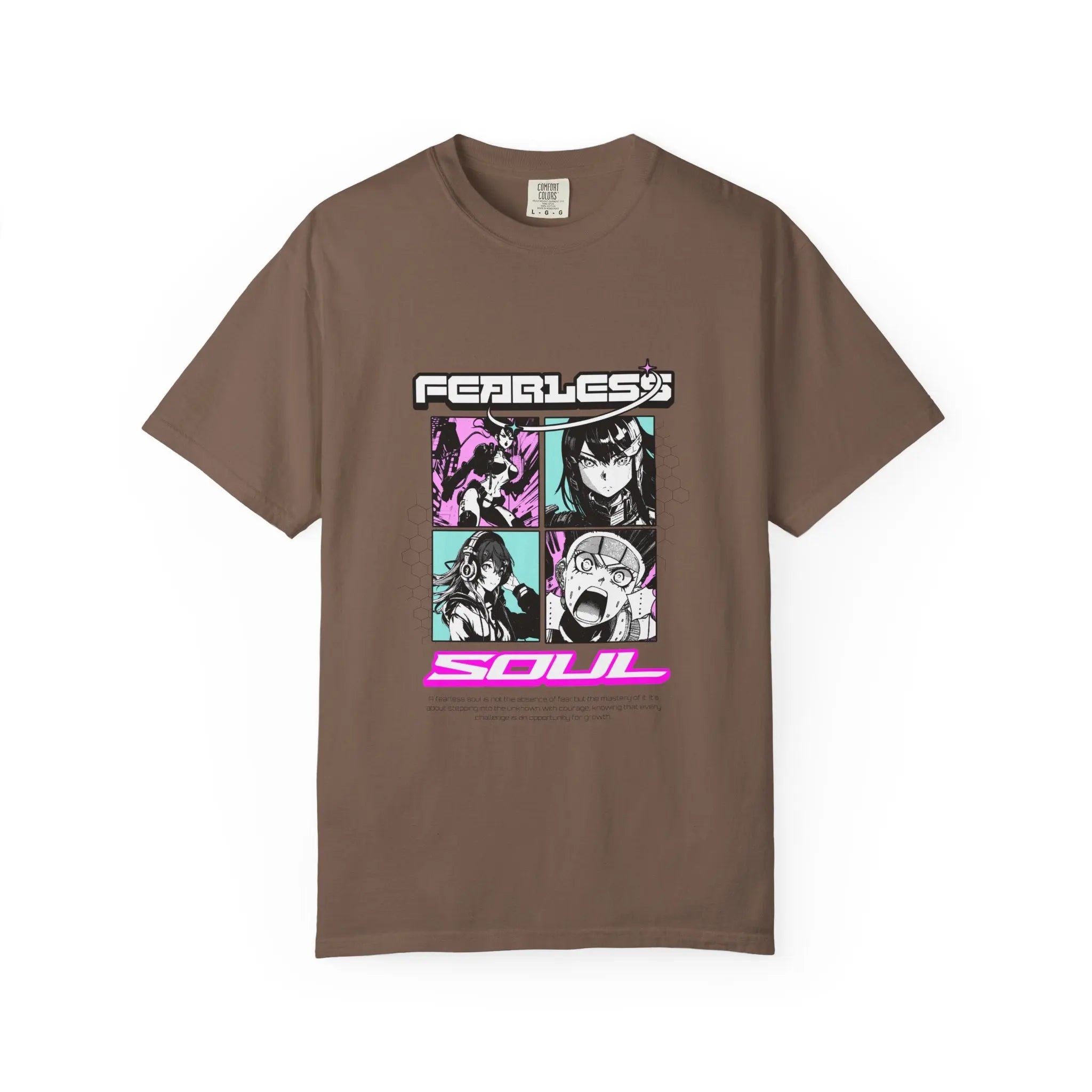 Fearless Soul Tee - Anime Manga Bold Aesthetic Graphic - Sinful Threads