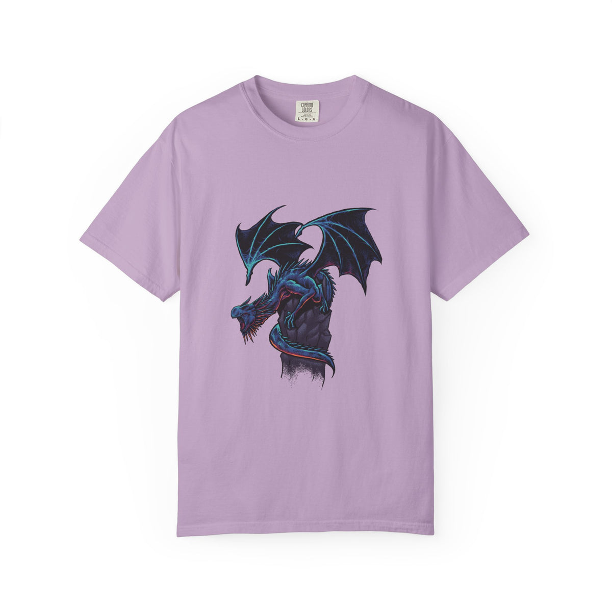 Fierce Dragon Roaring Illustration Graphic Design T-Shirt