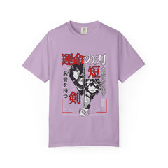 Anime Manga Tee - Black White Sword Design - Japan Gift