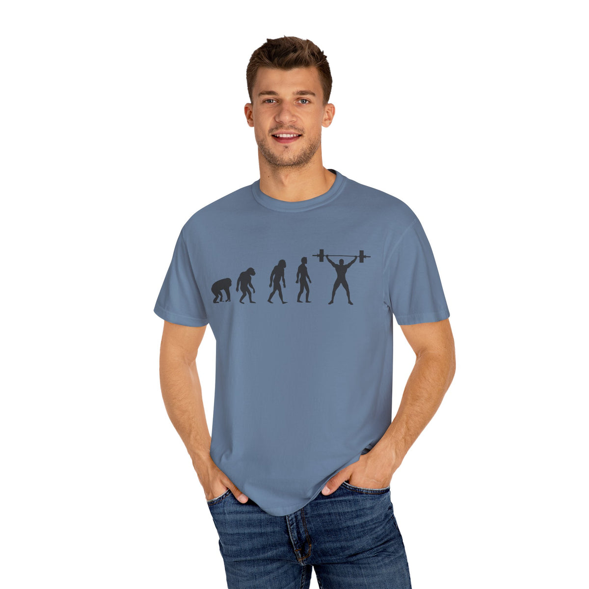 Evolution Of Weightlifting Progression In Gym Fitness T-Shirt