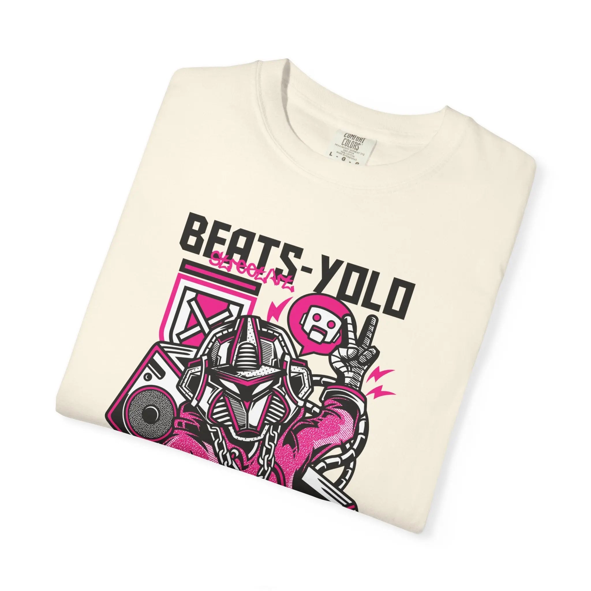 Beats YOLO DJ Robot On The Decks Music Art T-Shirt - Sinful Threads