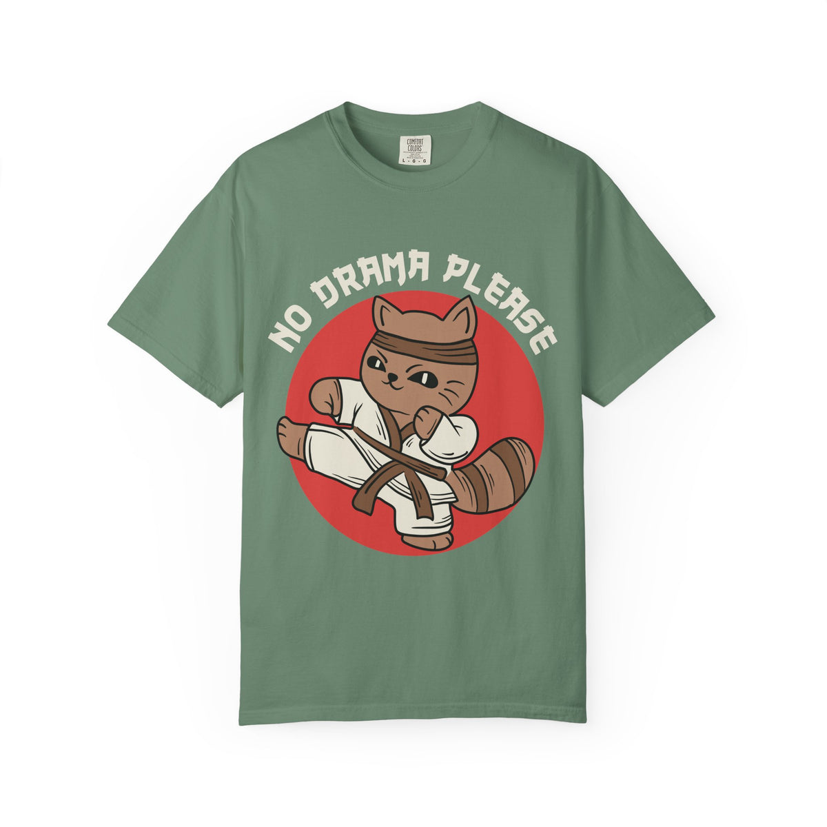 Karate cat shirt - no drama please tee - funny gift