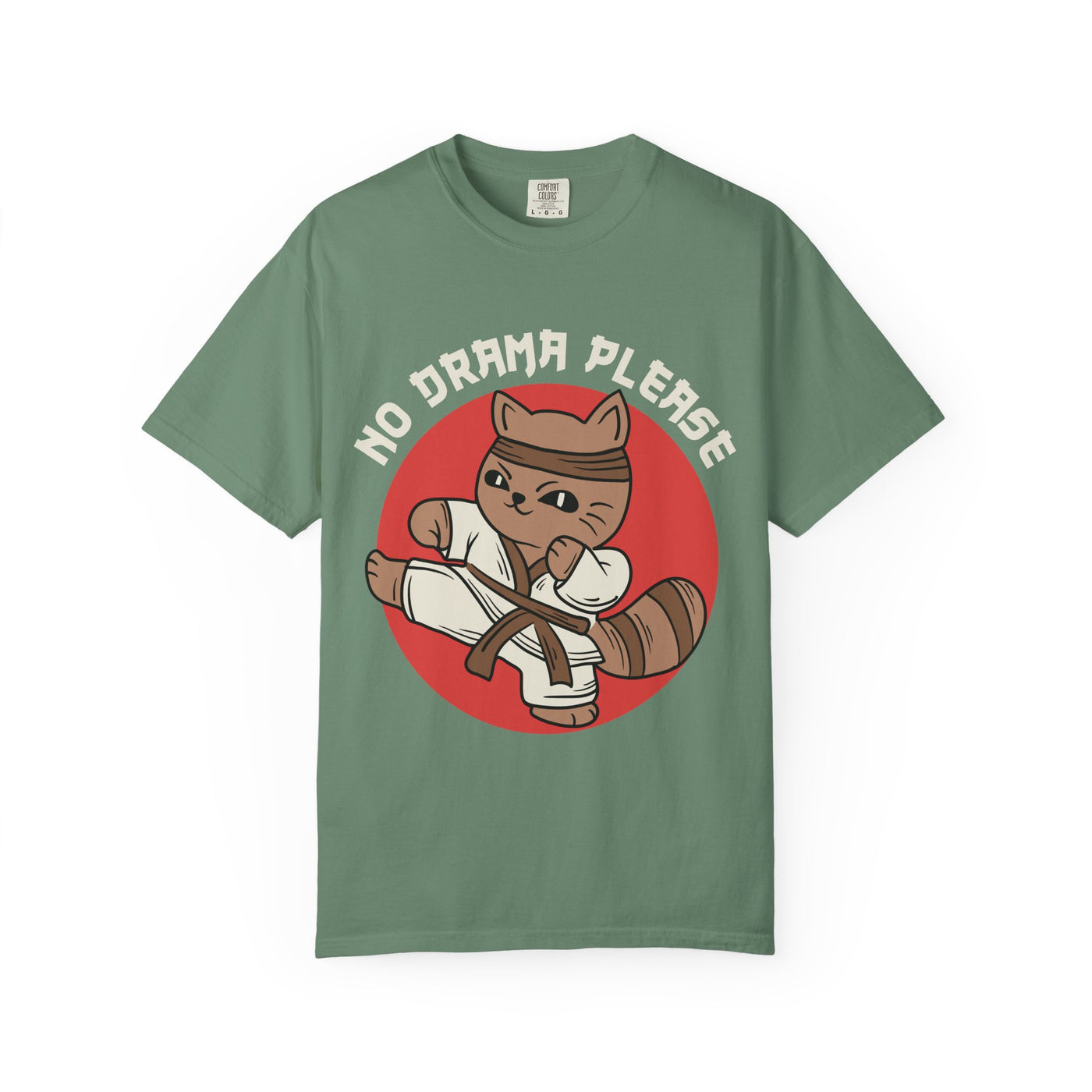 Karate cat shirt - no drama please tee - funny gift - Sinful Threads