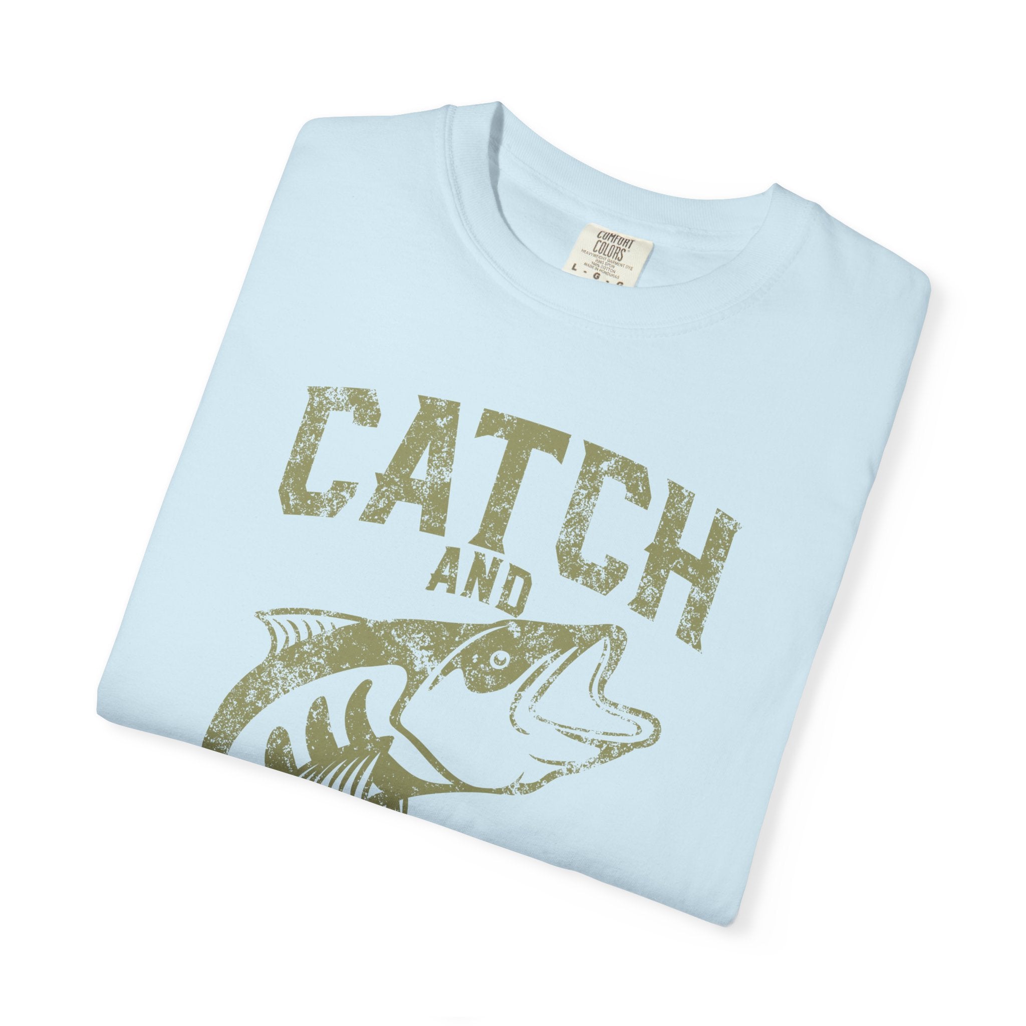 Catch And Release Fishing Graphic Artwork Design T-Shirt - Sinful Threads