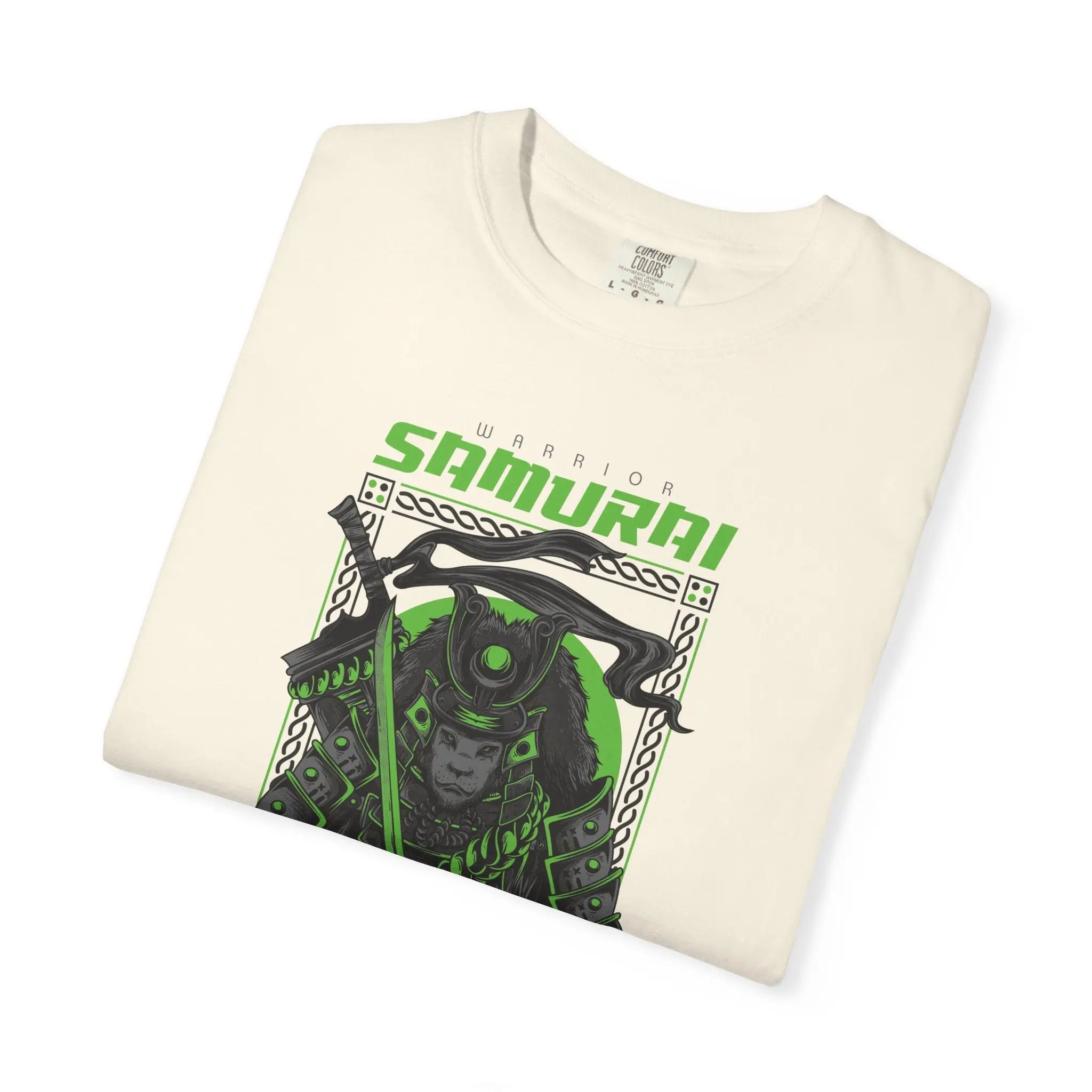 Fierce Warrior Samurai Graphic Unisex Relaxed Fit T-Shirt - Sinful Threads