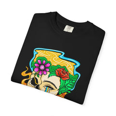Floral Skull Shirt - Skeleton Graphic Tee - Artistic Gift