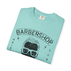 Barbershop Haircuts Shaves Classic Design Trendy T-Shirt - Sinful Threads