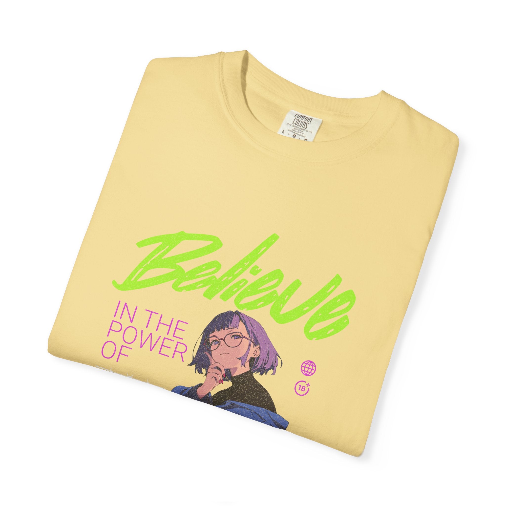 Kawaii Anime Tee - Believe Y2K Girl Design - Cute Gift - Sinful Threads