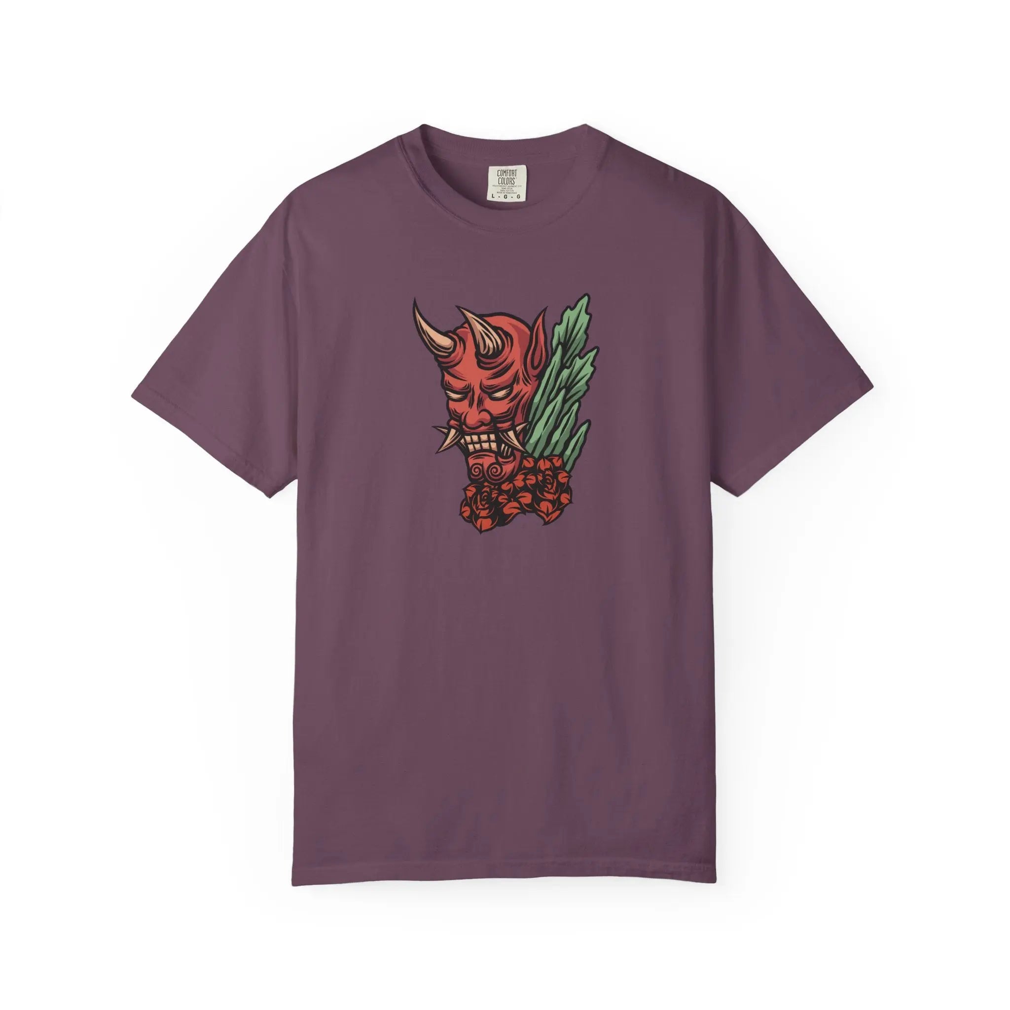 Oni Mask T Shirt - Japanese demon tee - Sinful Threads