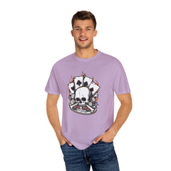 Skull Playing Cards Dice Gambling Casino Design T-Shirt