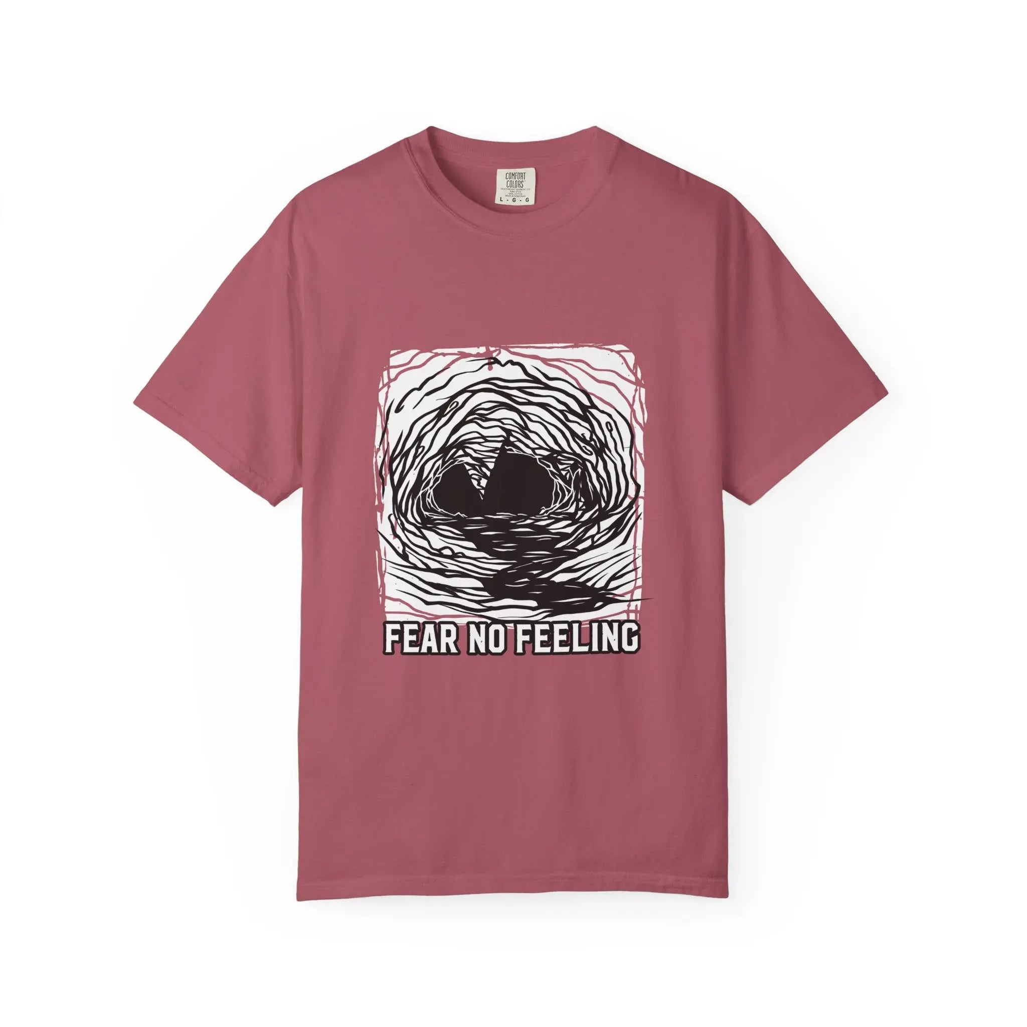 Fear No Feeling Artistic Design Graphic T-Shirt - Sinful Threads