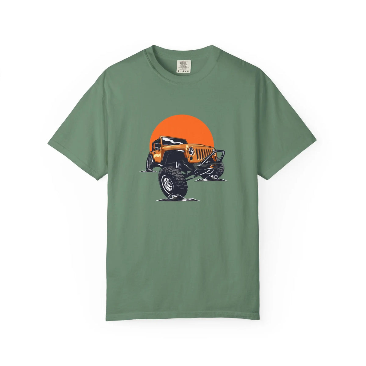 Adventurous Off Road Car Sunset Graphic Design T-Shirt - Sinful Threads