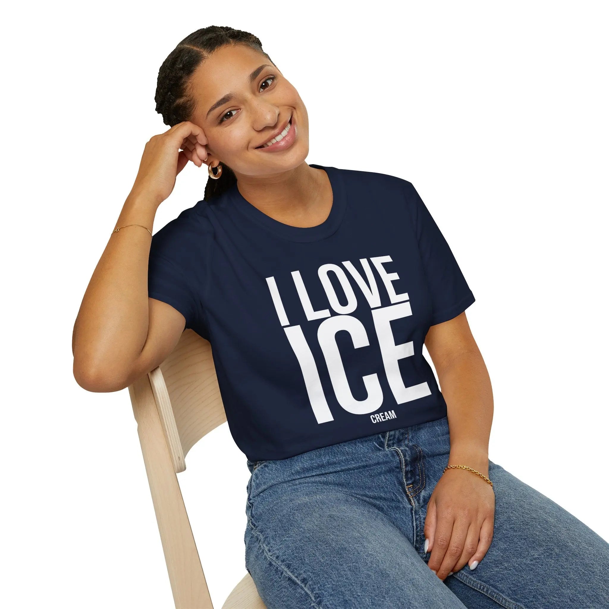 Political Satire Shirt - I Love ICE Cream Funny Tee Printify