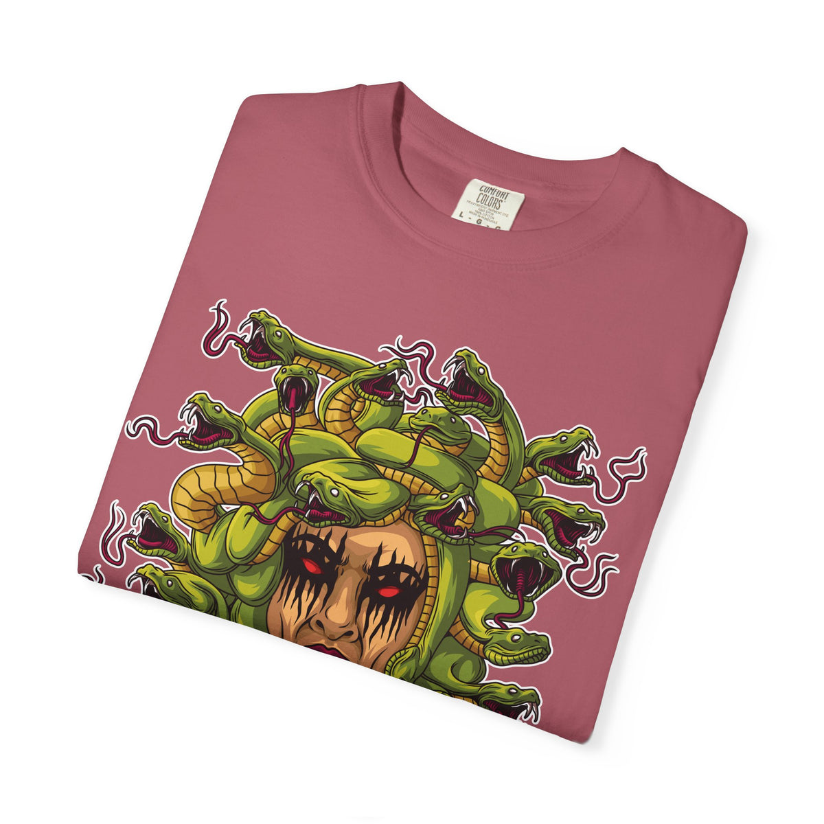Medusa Snake Tee - Gorgon Statement Mythology Gift Shirt - Sinful Threads