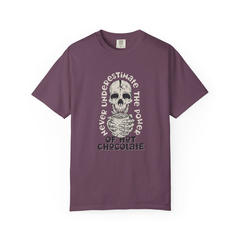Spooky Skeleton Shirt - Hot Chocolate Humor - Funny Skull Tee