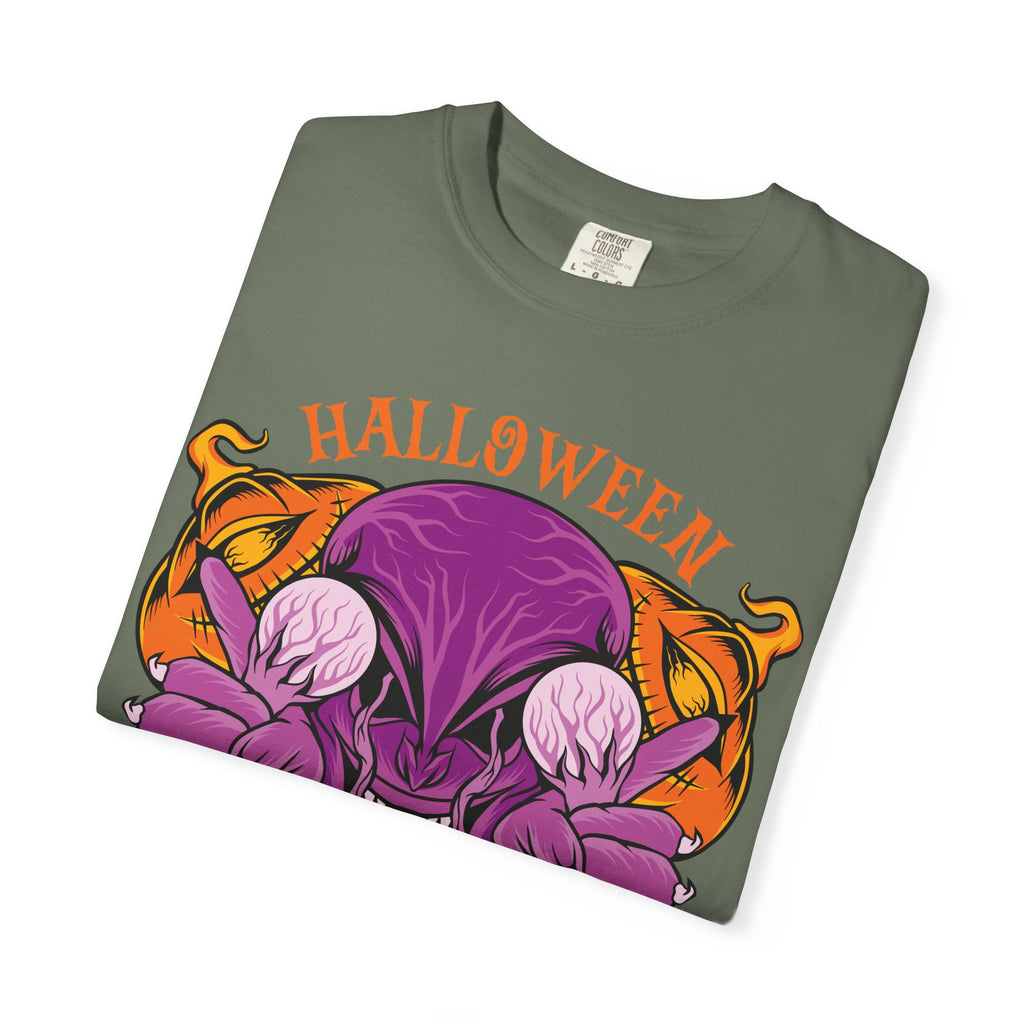Monster pumpkin shirt - Purple Spooky Tee - Creepy Gift - Sinful Threads