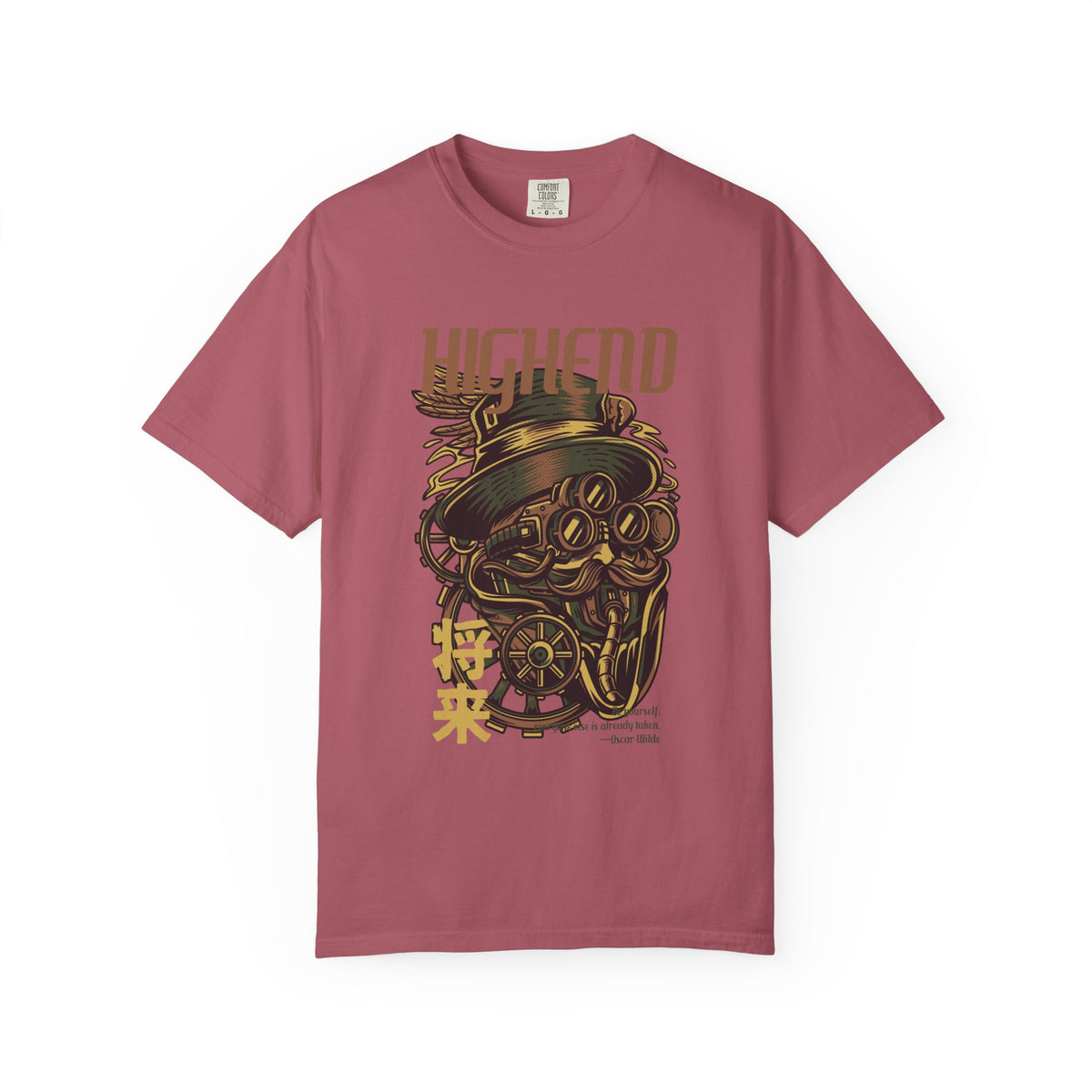 Steampunk Man Future Inspired Cool Graphic Design T-Shirt