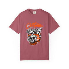 Outlaw Skull with Bat Rider Life To Ride Graphic T-Shirt