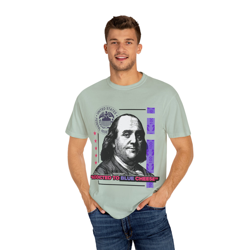 Blue Cheese Tee – Ben Franklin Dollar Bill Streetwear - Sinful Threads