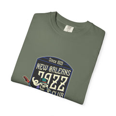 New Orleans Jazz Shirt - Jazz Club Skull Tee, NOLA Music Gift