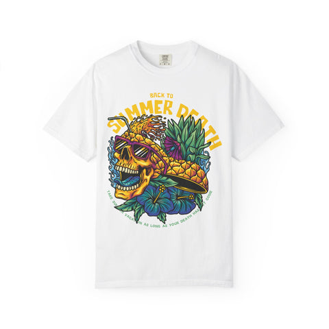 Pineapple Skull Tee - Tropical Skull Tee - Edgy Summer Gift