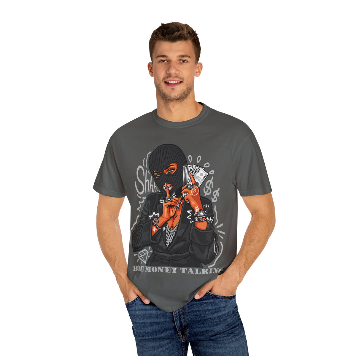 Money Heist Shhh Graphic Tee – Gangster Streetwear