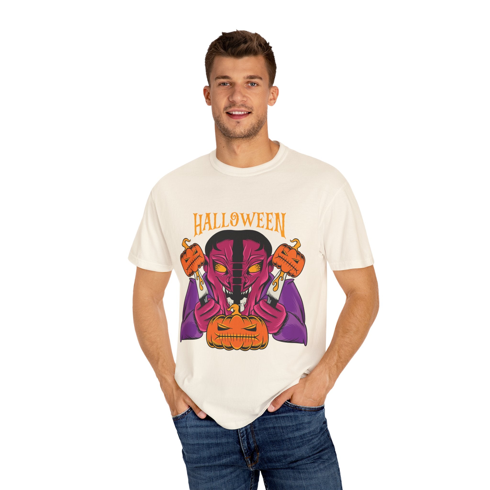Devil halloween tee - Spooky Monster Shirt - Scary Fun - Sinful Threads