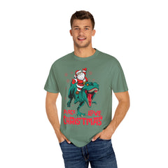 Santa T-Rex Shirt - Funny Dino Christmas Tee - Holiday Gift
