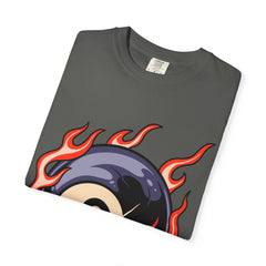 Billiards Player Shirt - Flaming Eight Ball - Pool Player Gift - Sinful Threads