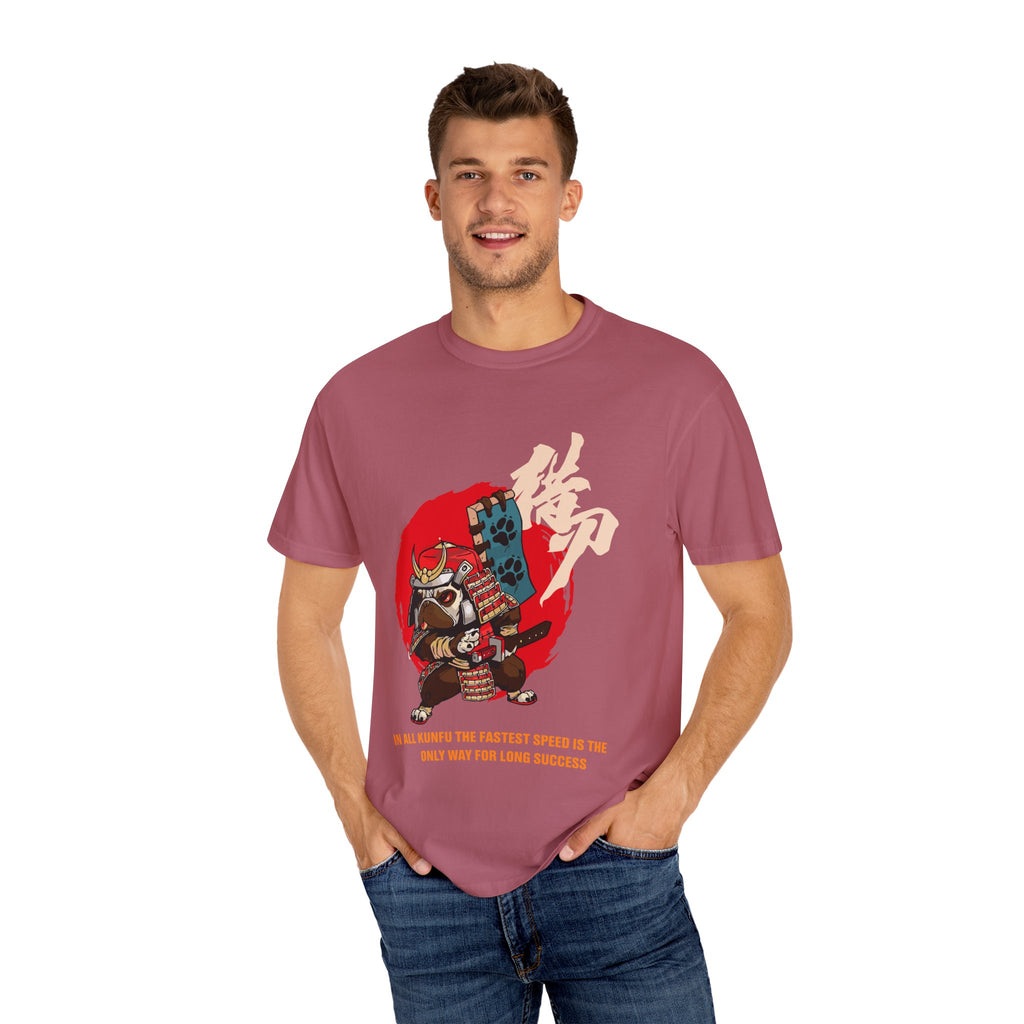 Pug Dog Graphic Tee Japanese Samurai Art Gift - Sinful Threads