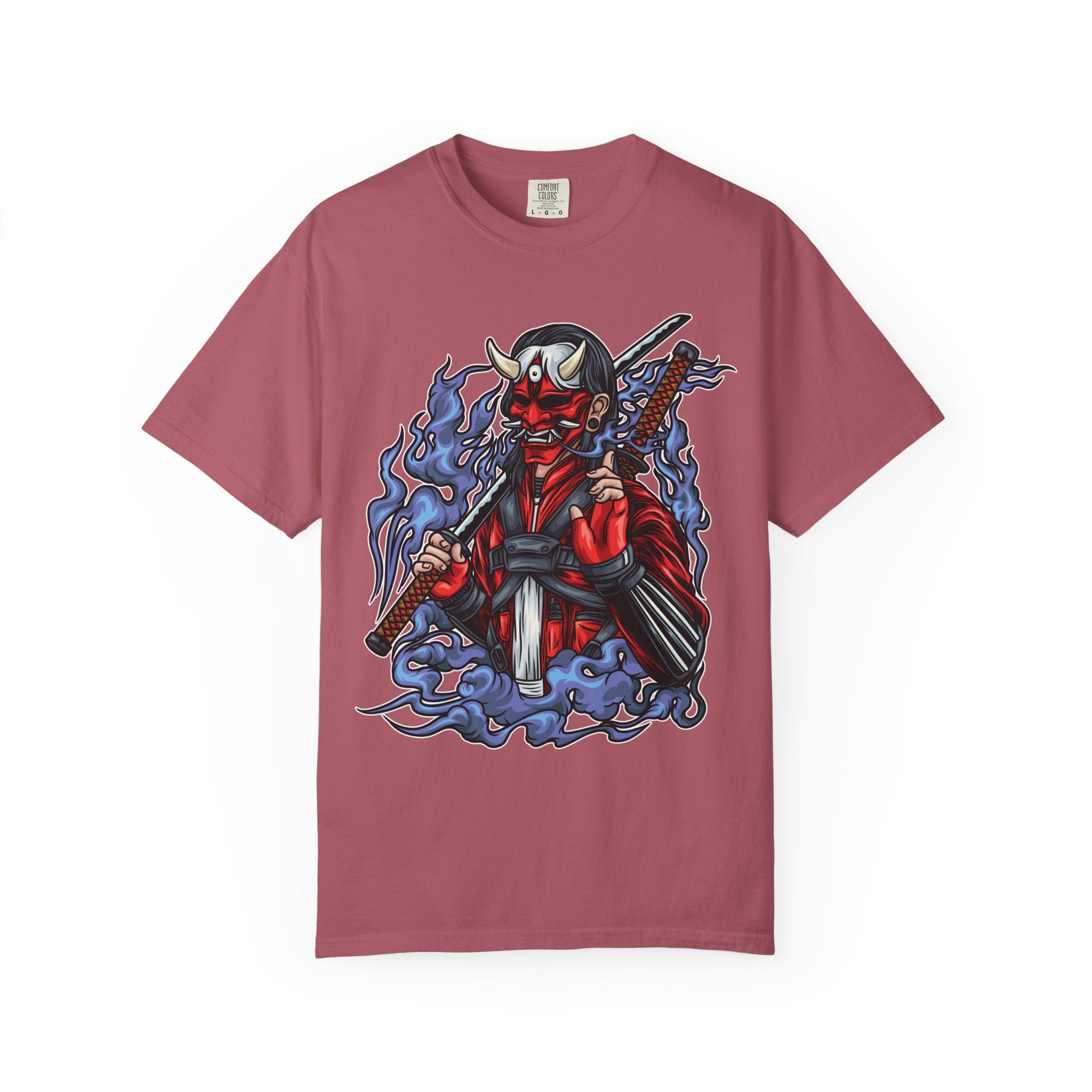 Oni mask tee - Samurai Demon Shirt - Warrior Gift - Sinful Threads