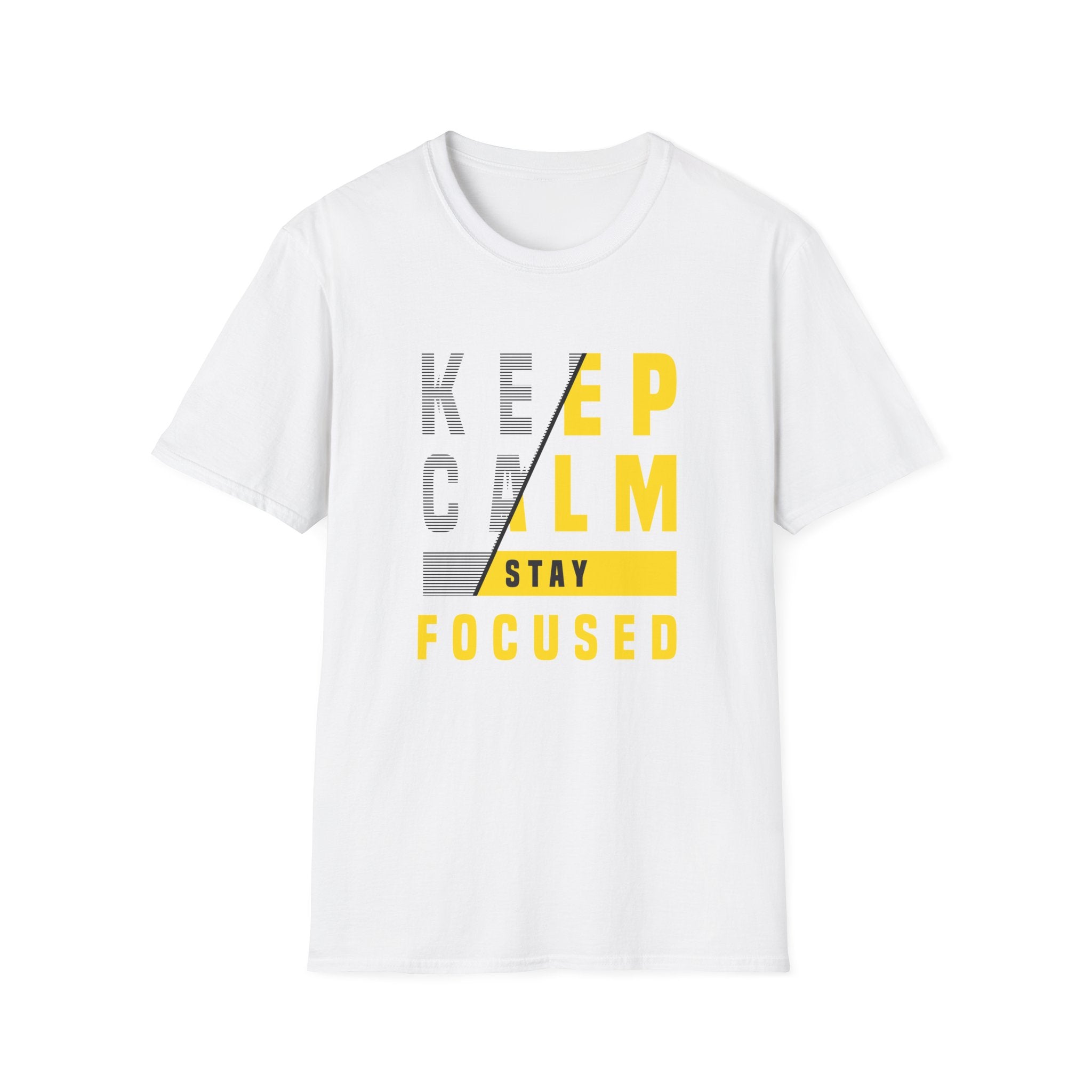 Keep Calm Stay Focused T Shirt - Mindful Productivity & Zen - Sinful Threads
