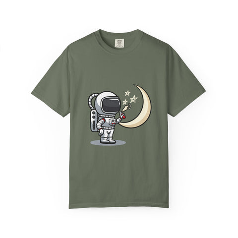 Cartoon Astronaut Shirt – Graffiti Moon Tee – Space Lover Gift