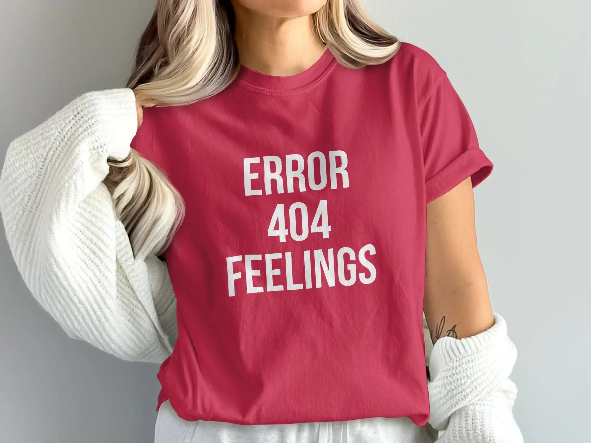 Error 404 Feelings Stylish Comfortable Tee product