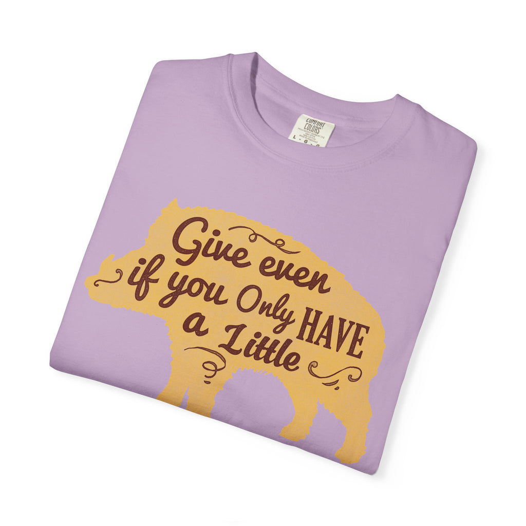 Give Even if You Only Have a Little Boar Silhouette T-Shirt - Sinful Threads