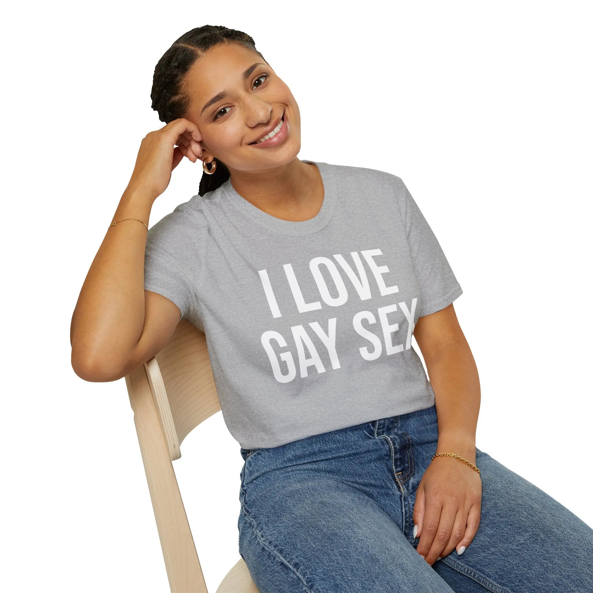 Funny Sex Positive Gay Shirt for Unapologetic Pride Printify