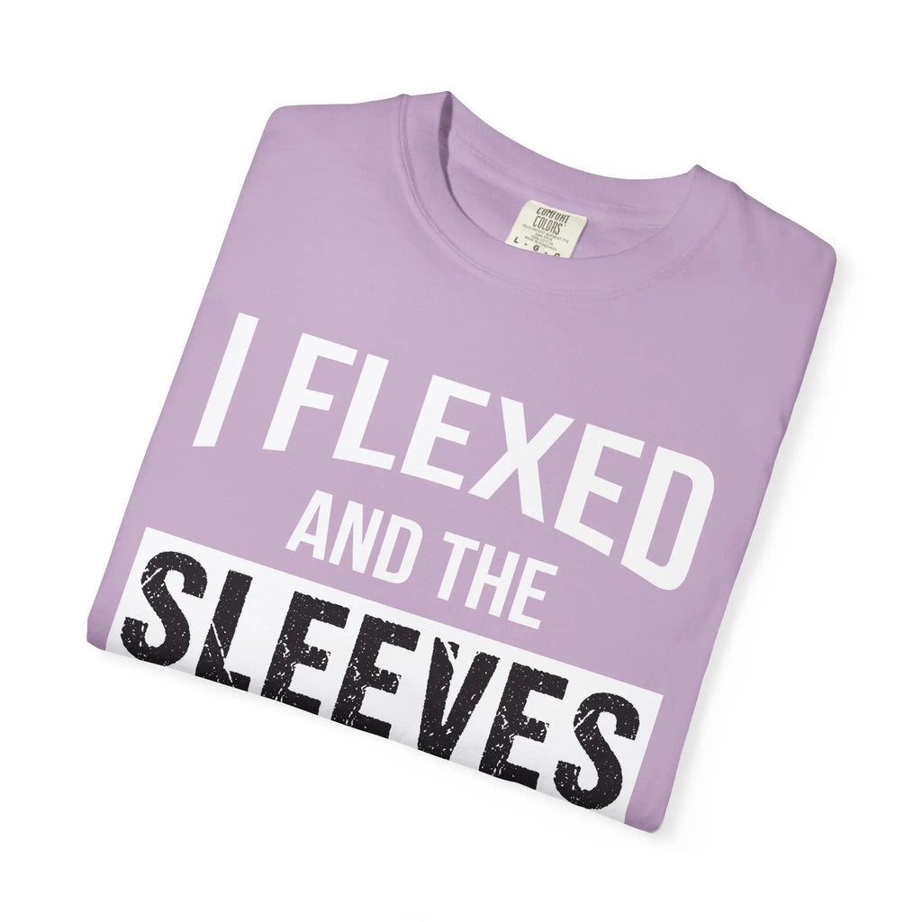 I Flexed Sleeves Statement T-Shirt - Premium Gym Humor Tee Printify