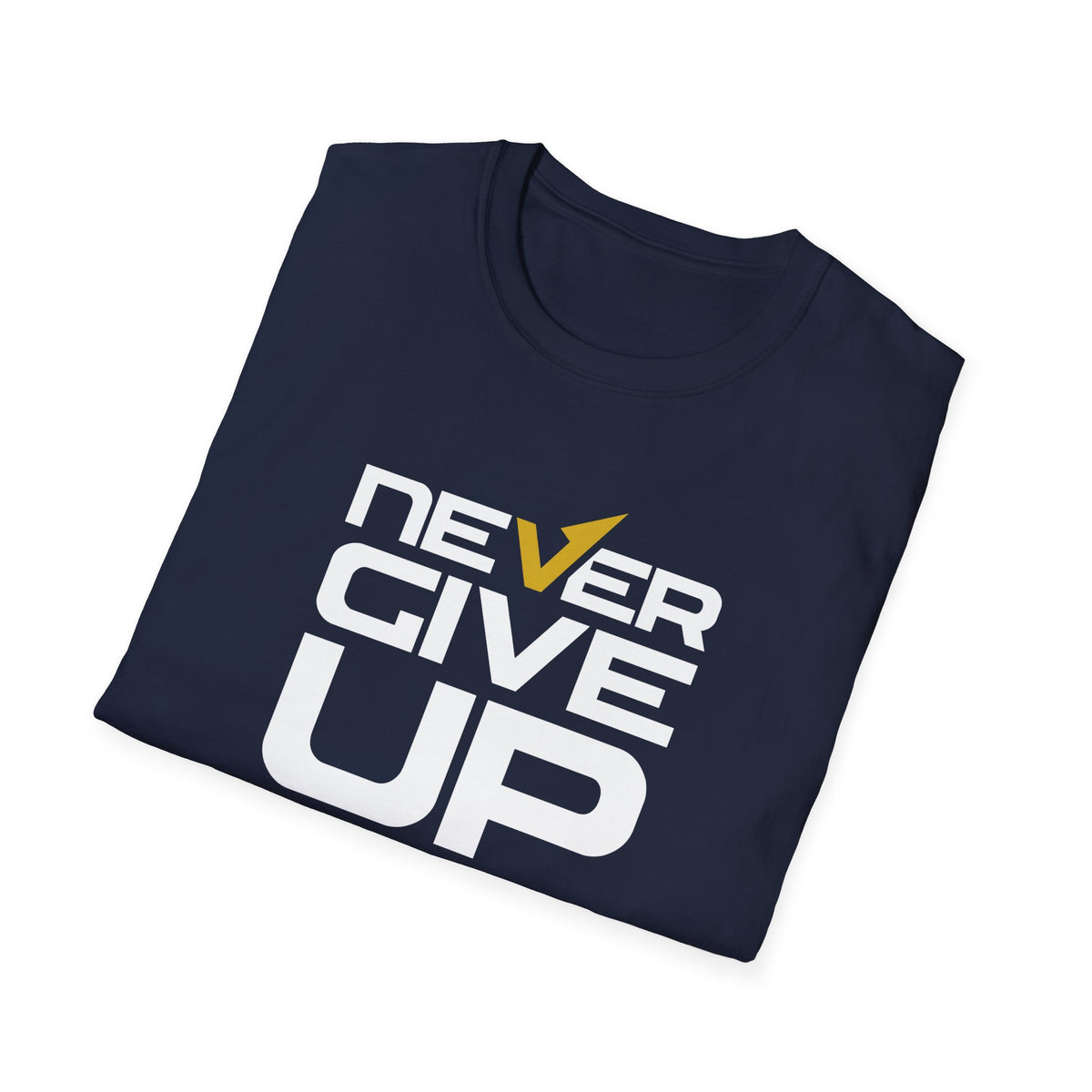 Never Give Up Motivational Graphic Tee - Inspiring Persistence