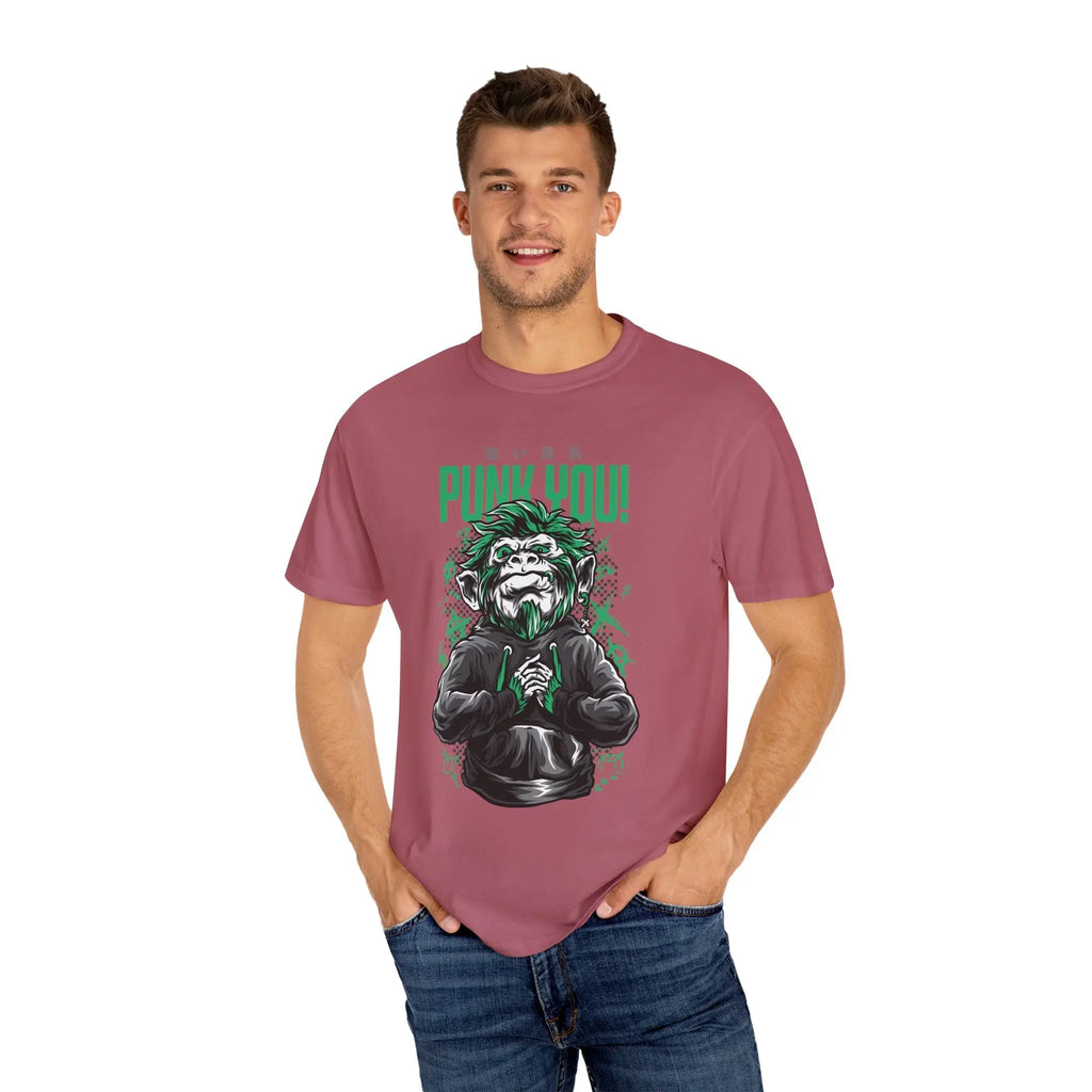 Distinctive Punk You Monkey Graphic Short Sleeve T-Shirt - Sinful Threads