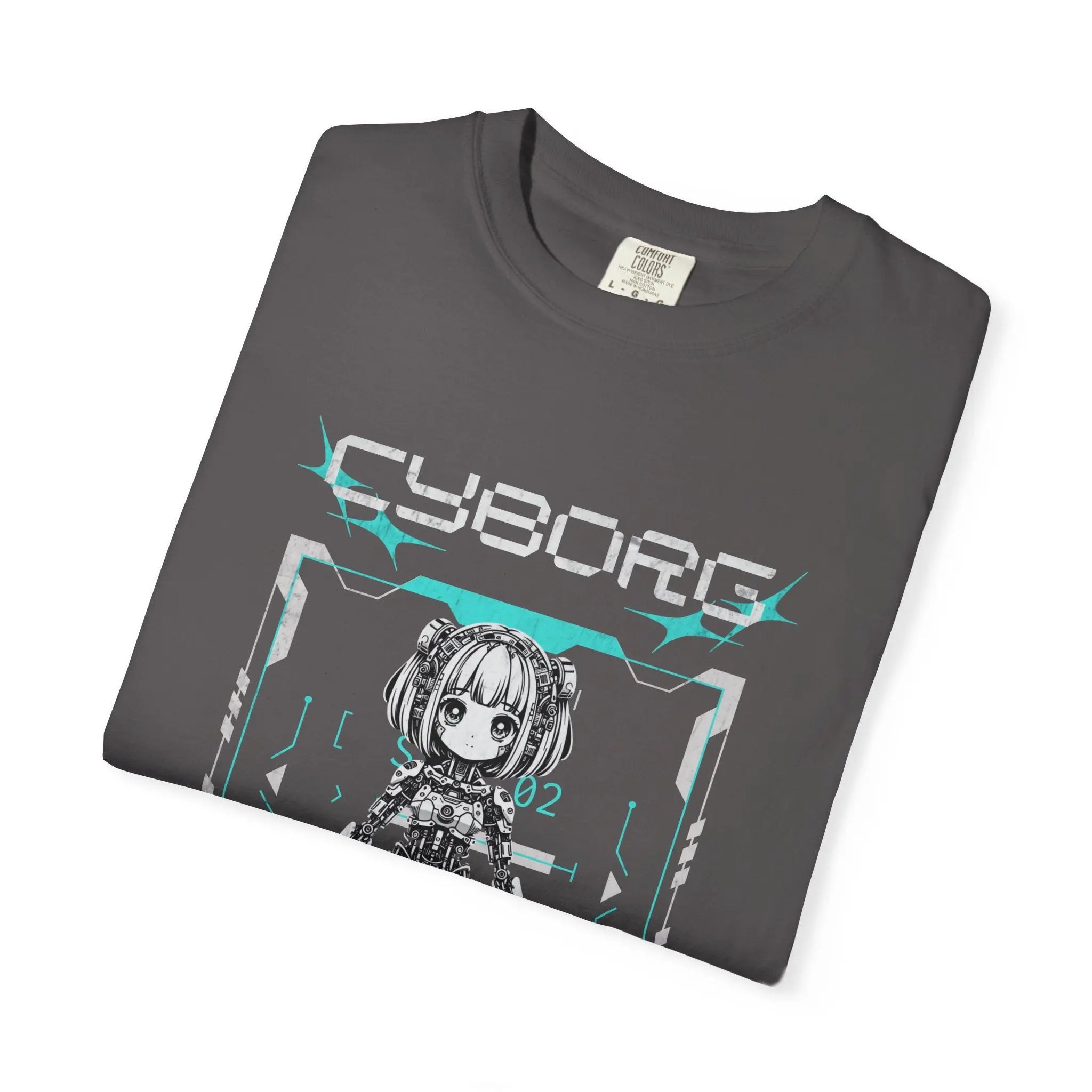 Kawaii Anime Tee - Cyberpunk Robot Design - Cute Gift - Sinful Threads