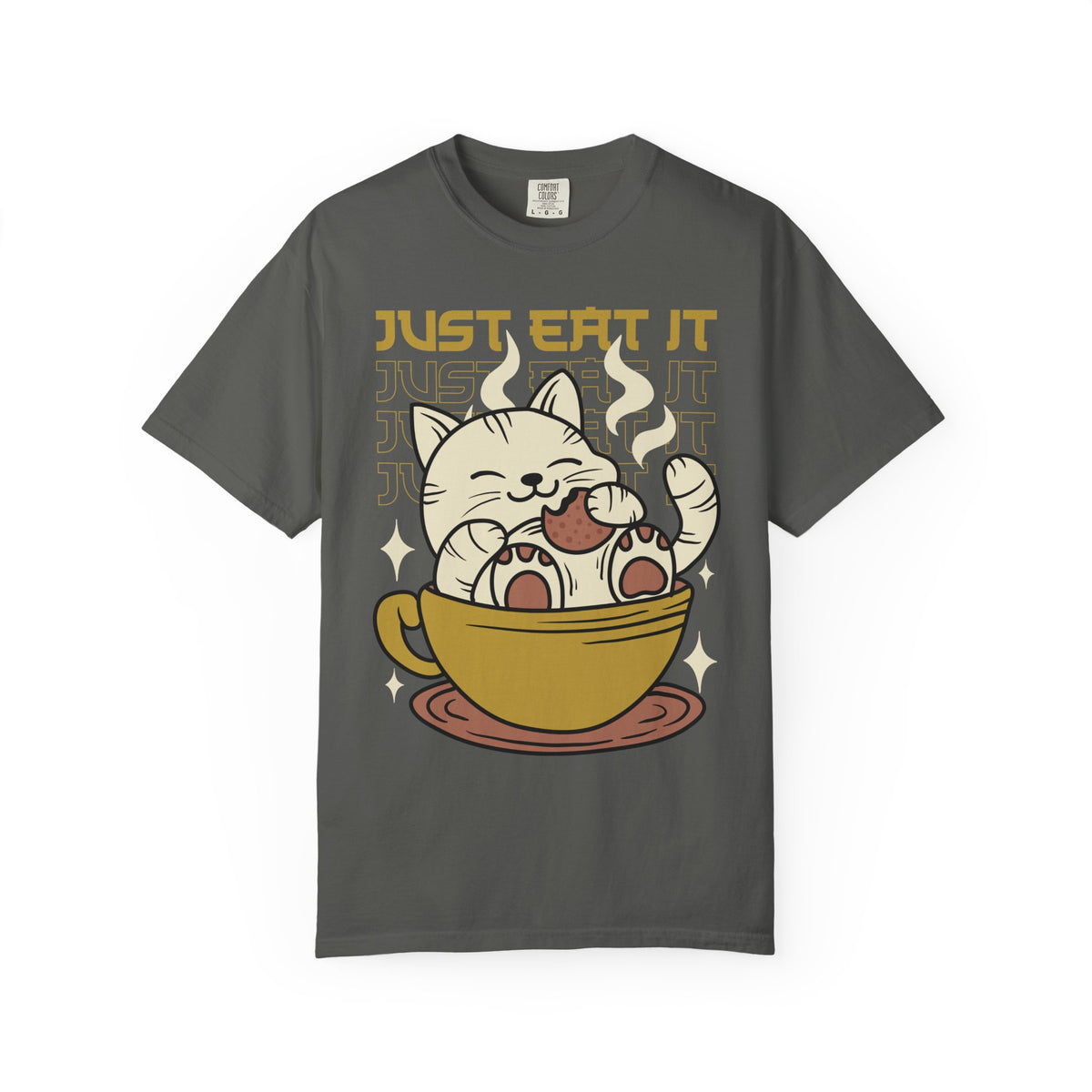 Kawaii Cat Shirt - Cookie Kitty Tee - Tea Cup Cat Top