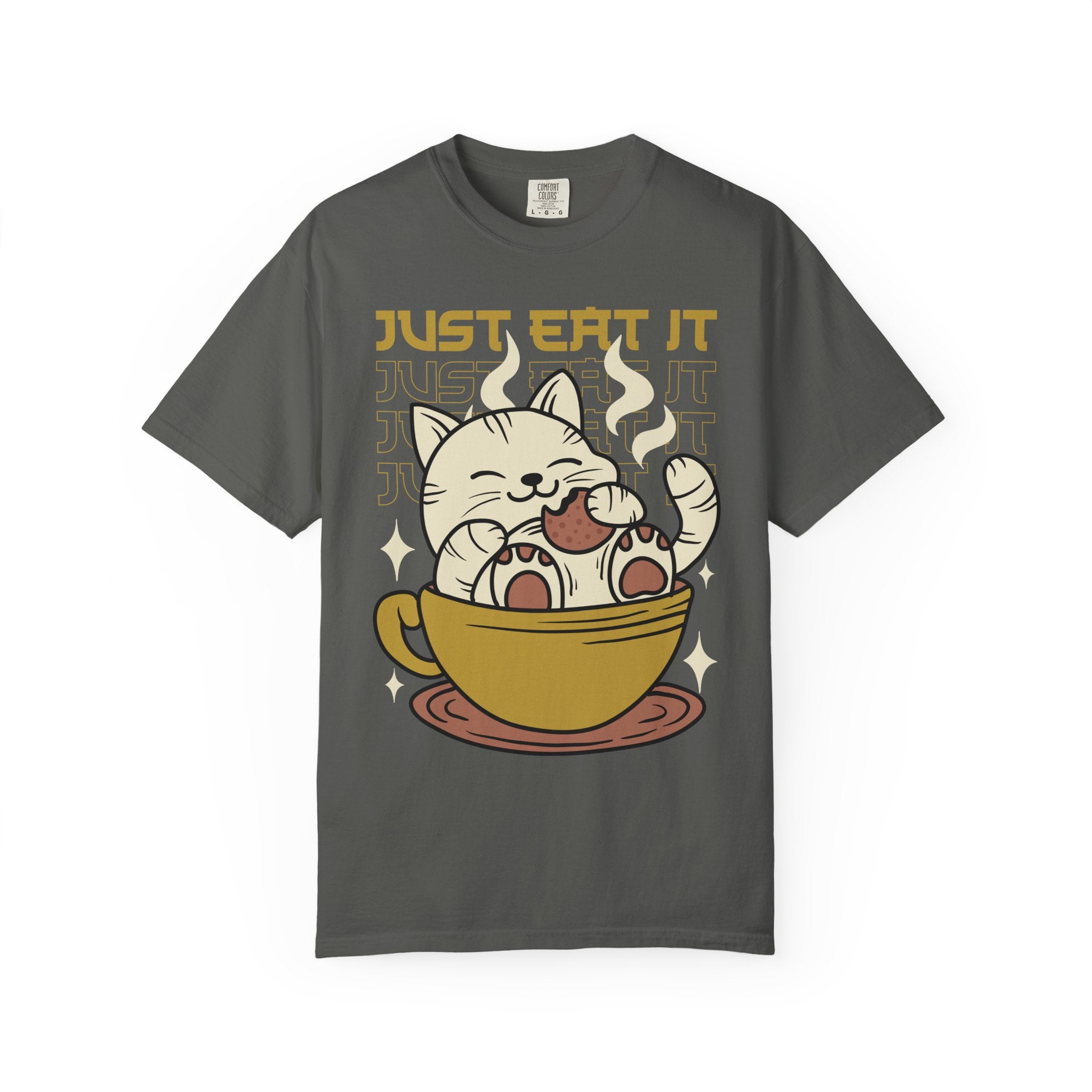Kawaii Cat Shirt - Cookie Kitty Tee - Tea Cup Cat Top - Sinful Threads
