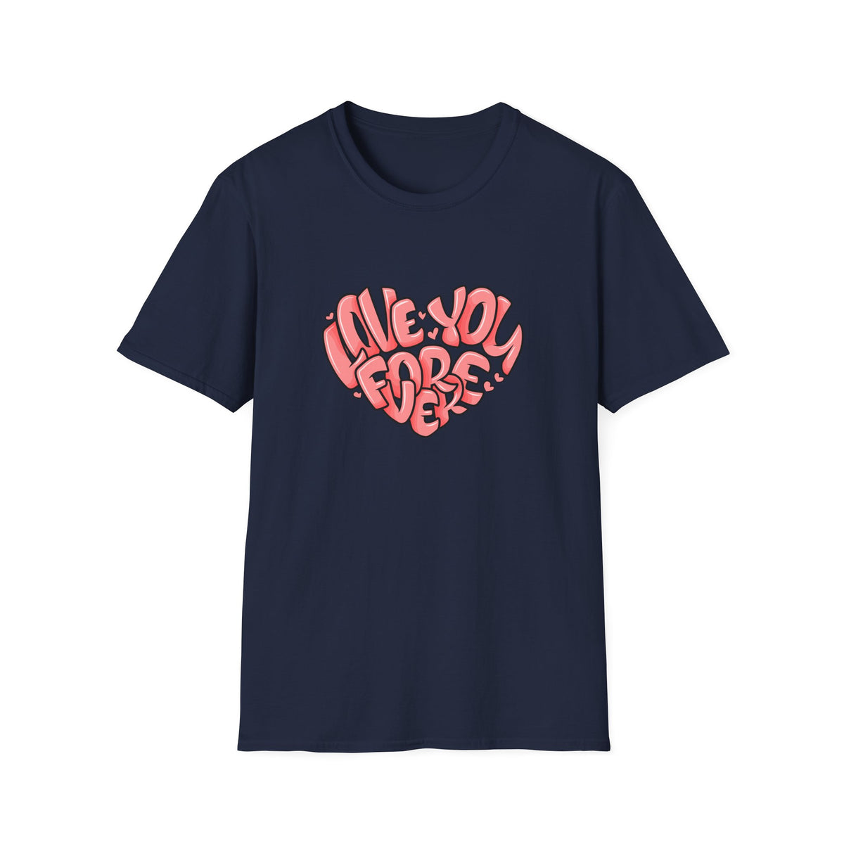 Love You Forever Heart Tee - Romantic Heart Graphic Tshirt - Sinful Threads