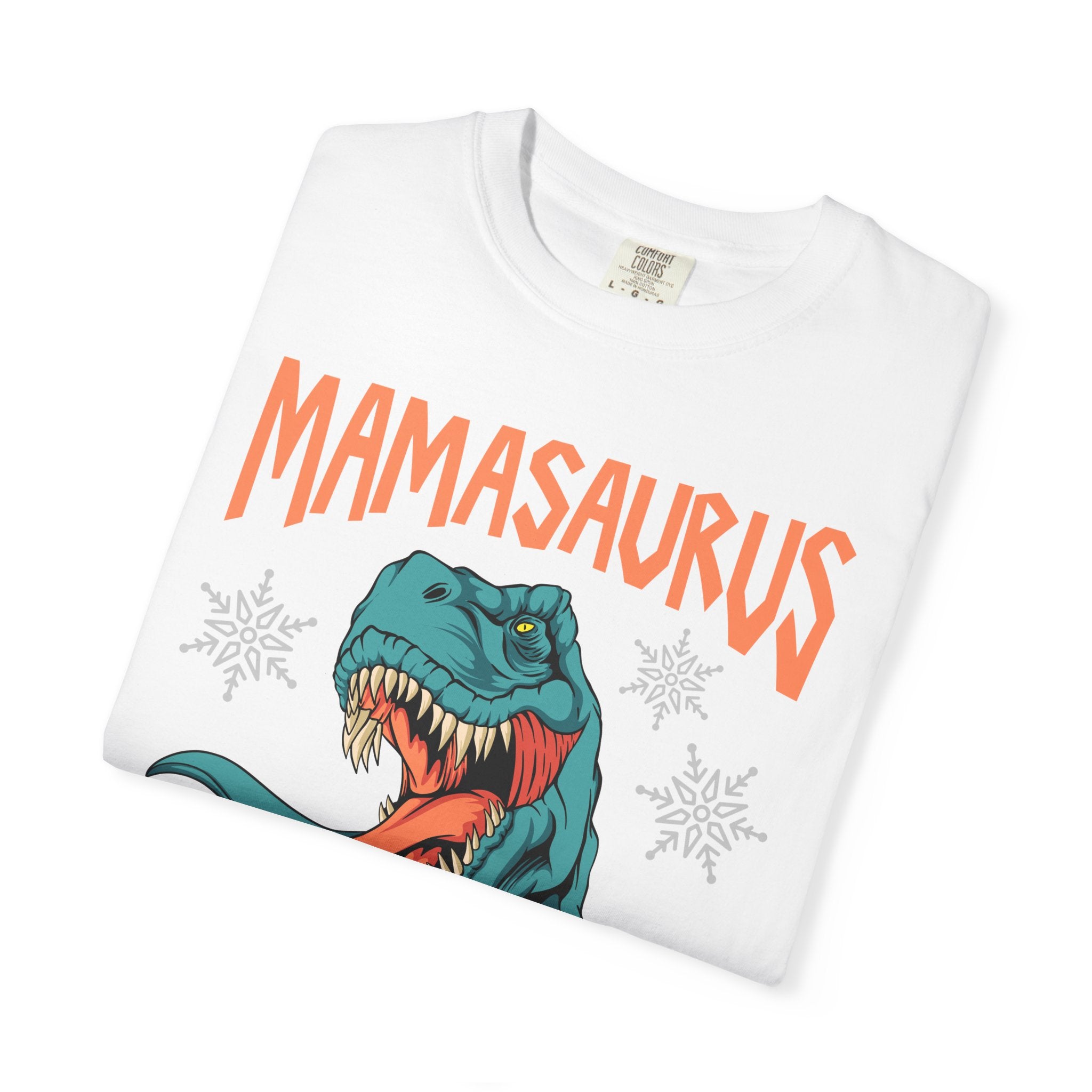 Mamasaurus Rex Tee - Funny Christmas Mom Dinosaur Gift - Sinful Threads