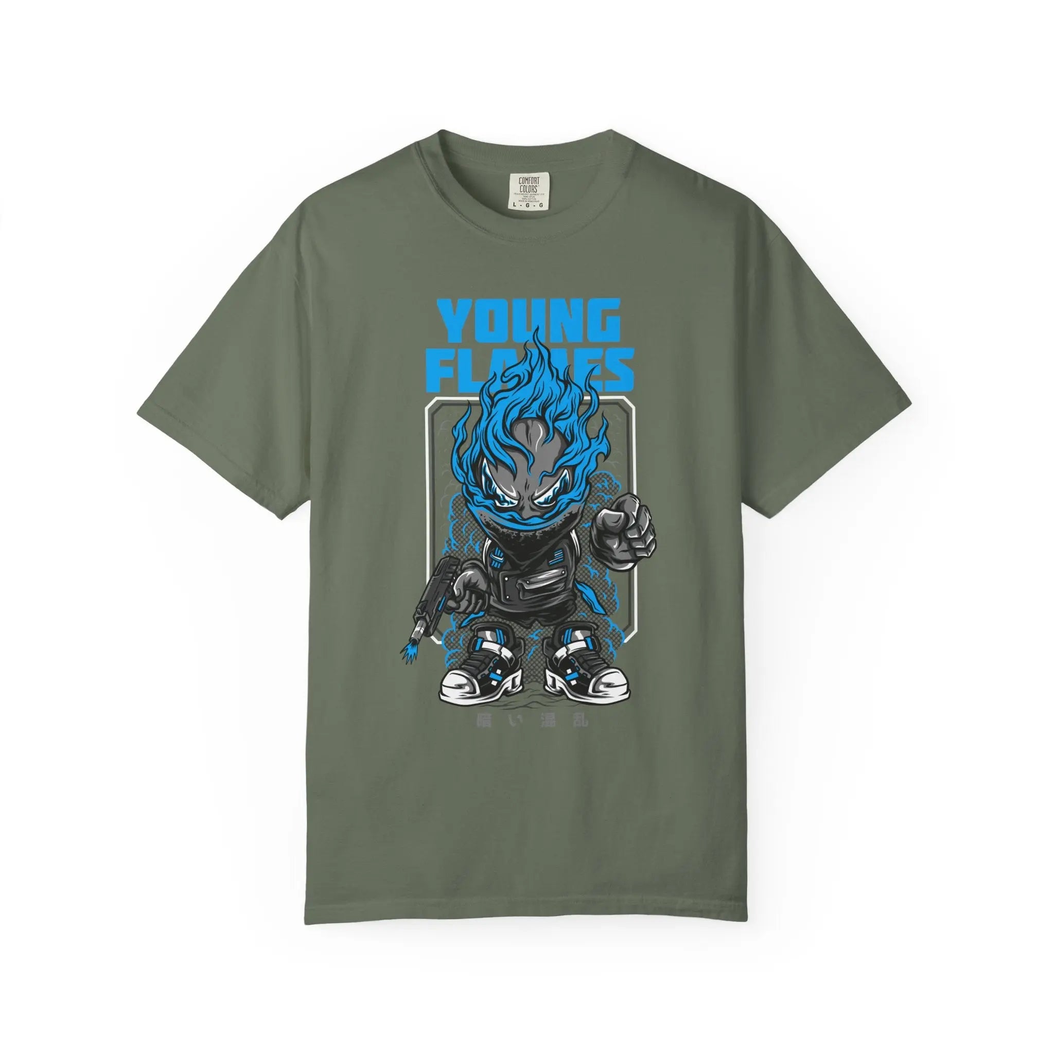 Young Flames Graphic T-Shirt Bold and Fierce Design - Sinful Threads