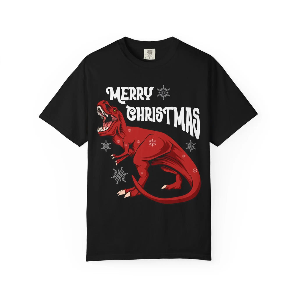 Christmas T Rex Tee - Funny Holiday Dinosaur Gift - Sinful Threads