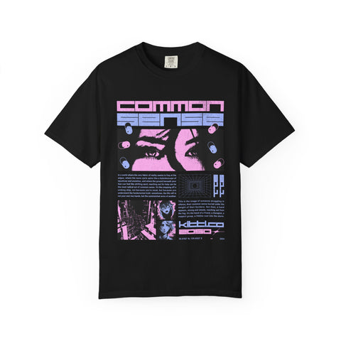 Cyberpunk Anime Tee - Glitchcore Hope Eyes - Future Gift